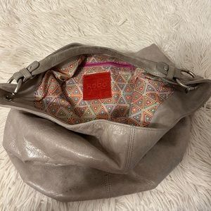 Hobo The Original Gray Leather Purse